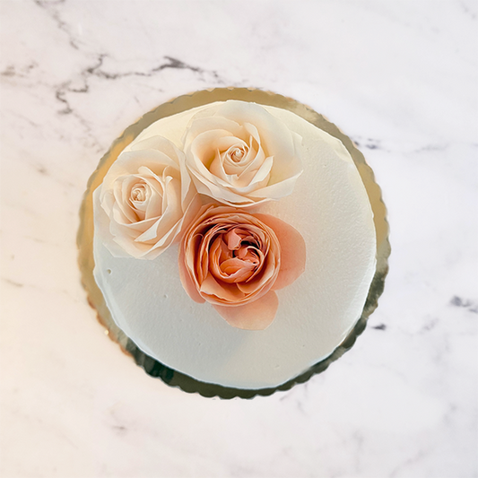 Clouds & Posies Cake