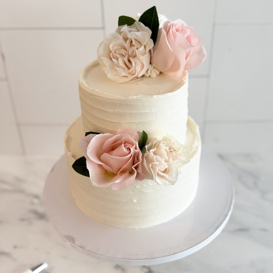 Ribbed Pink Cake